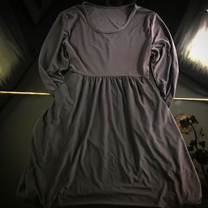 Black Long Sleeve Skater Dress